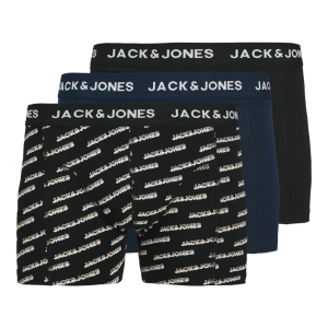 Jack & Jones Boxershorts JACBRIAN Trunks 3-pack Navy Blazer / Black