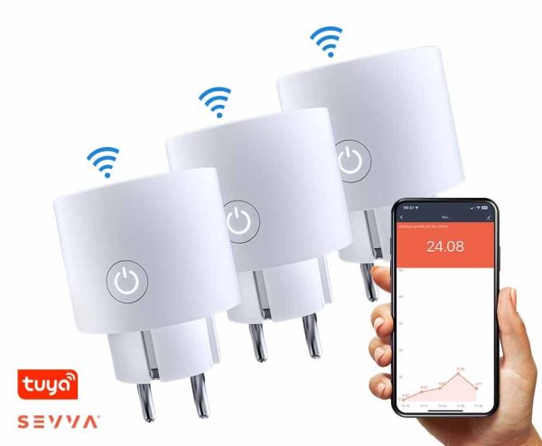 SEVVA® Slimme Stekker met Tijdschakelaar en Energiemeter