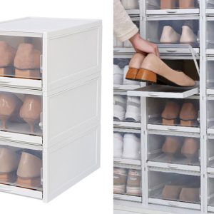 Stapelbare Schoenenorganiser - Set van 3 - Transparant