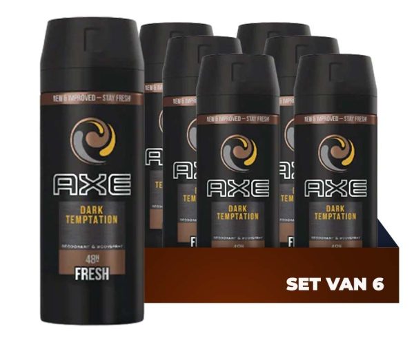 6x150ml Axe Deo Spray Dark Temptation
