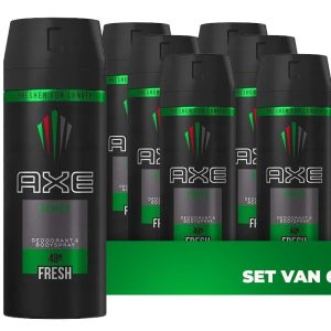 6x150ml AXE Deospray Africa Fresh