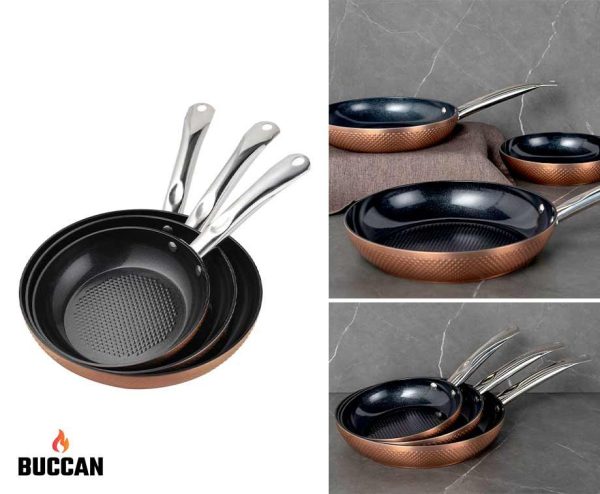 3-Delige Buccan Keramische Pannenset