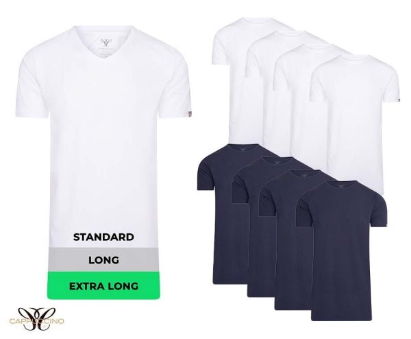 4-Pack Extra Lange T-Shirts