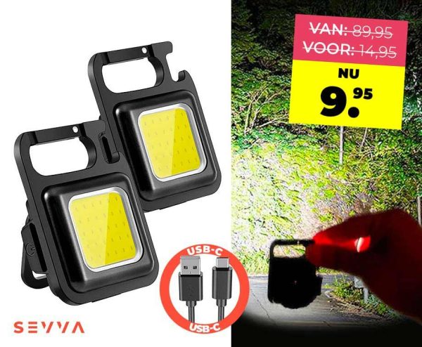 SEVVA Mini Oplaadbare LED COB Lamp
