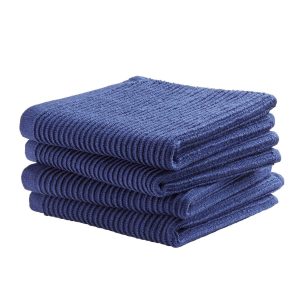 DDDDD Vaatdoek Basic Katoen Blauw - 4 stuks