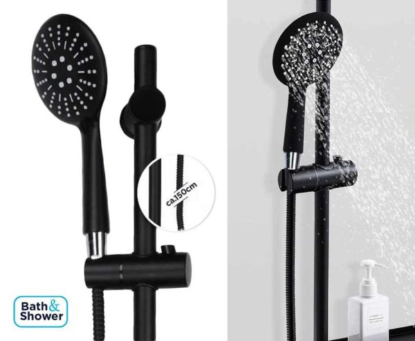 Bath & Shower Zwarte Doucheset