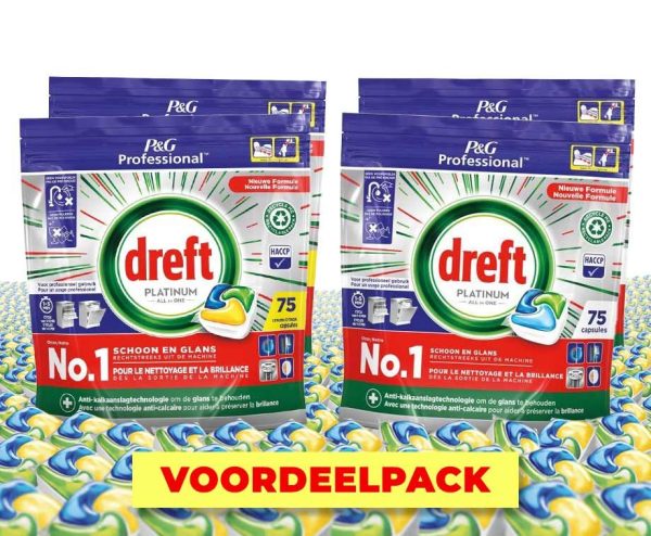 Dreft All-in-1 Platinum Vaatwastabs