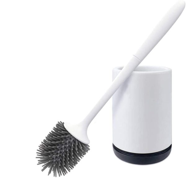 Basic Siliconen Toiletborstel - Met houder