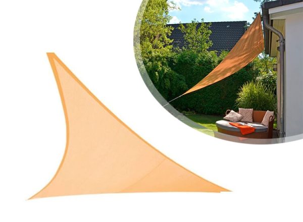 Schaduwdoek - 3 x 3 x 3 M - Driehoek - Beige
