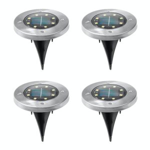 LED Solar Grondspots - 4 stuks