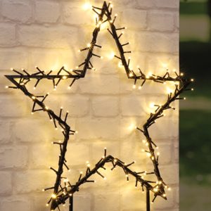Kerstster met verlichting