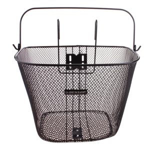 Dunlop Fietsmand - 22 liter - zwart - metaal - met haken