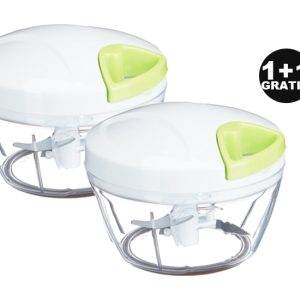 Relaxdays Groentehakker - RVS 1+1 Gratis