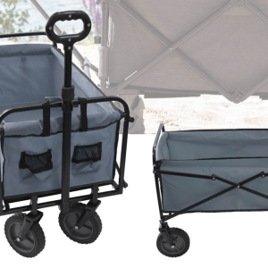 Bolderwagen/bolderkar - max. 70kg - grijs