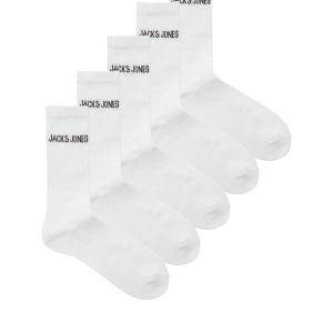 Jack & Jones Sportsokken Heren JACREGEN 5-pack Wit