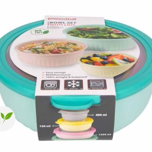 8-Delige Schalenset Met Afsluitdeksel