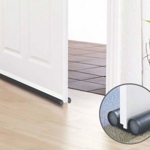 Dubbele tochtstoppers - 6 stuks - 95 cm - Grijs