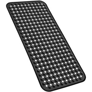 Antislip Douchemat - Badmat - Met Zuignappen - 88x40cm - Zwart