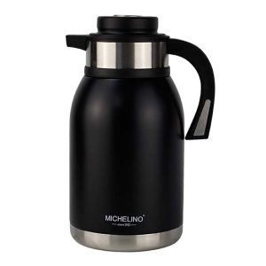 Michelino Isoleerkan - 2L - Thermoskan - RVS - Zwart