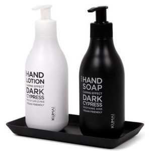 KUMAI Dark Cypress Handlotionset - Handzeep - Inclusief Tray - Giftbox