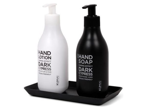 KUMAI Dark Cypress Handlotionset - Handzeep - Inclusief Tray - Giftbox