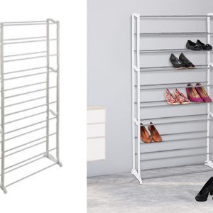 HI Schoenenrek - Schoenenkast - Voor 40 paar schoenen - Wit