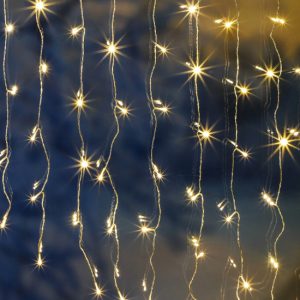 HI LED Lichtgordijn - Lichtnet - 120LEDs - Voor buiten - Warm wit