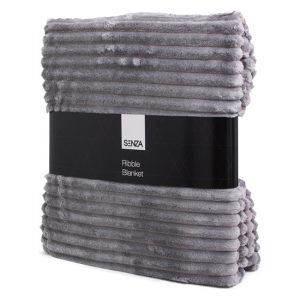 SENZA Rib Plaid Grijs
