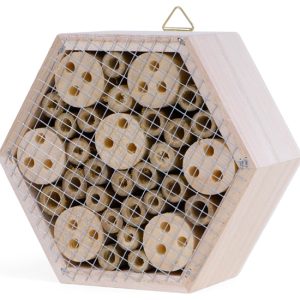 SENZA Bijenhotel - Insectenhotel - Hangend - 15 x 13 x 6 cm
