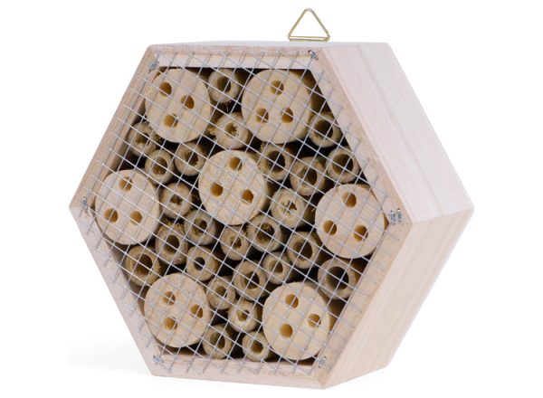 SENZA Bijenhotel - Insectenhotel - Hangend - 15 x 13 x 6 cm