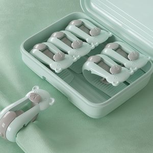 6-pack Stevige Dekbedclips - Met Handige Opbergbox - Groen