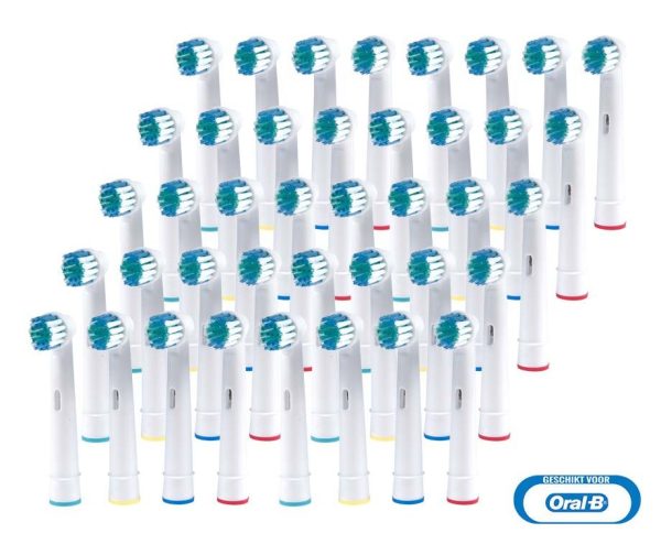 MEGA PACK: 32x Opzetborstels geschikt voor Oral-B!