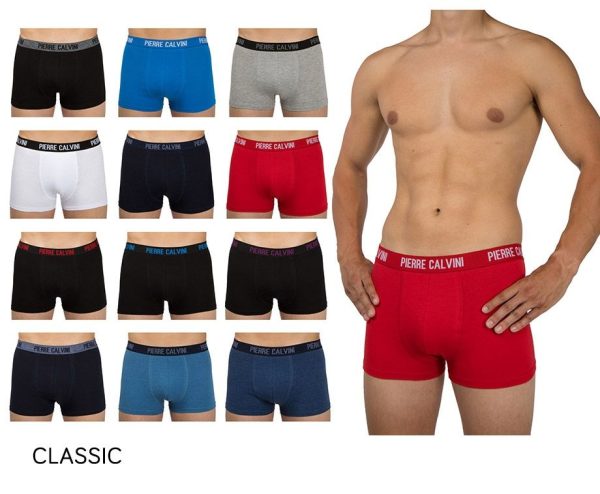 12-Pack Pierre Calvini Boxershorts-Classic-M