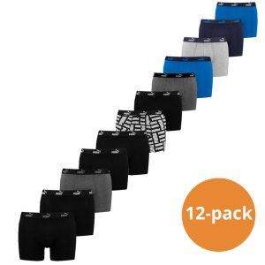 Puma Boxershorts Promo 12-pack Black / Blue Combo-L