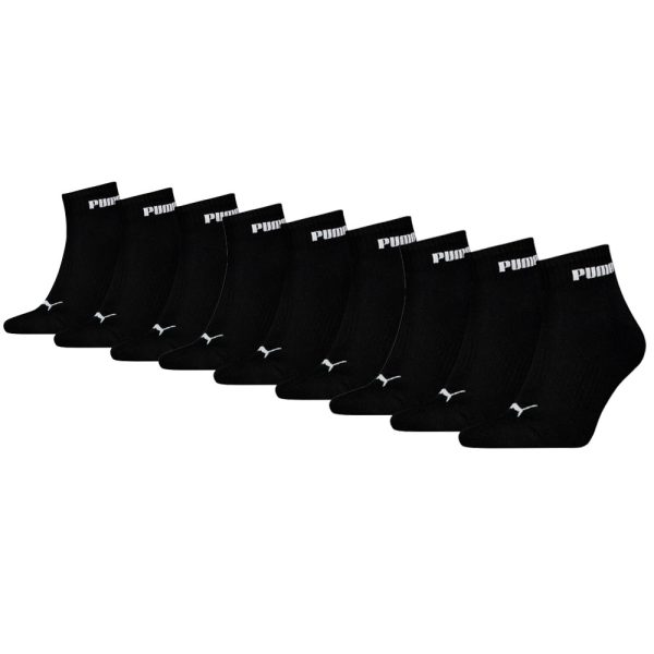 Puma Quartersokken Cushioned New Generation 9-pack Zwart-39/42
