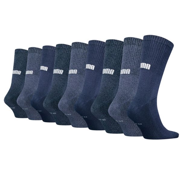 Puma Sportsokken Cushioned New Generation 9-pack Blue Combo-39/42