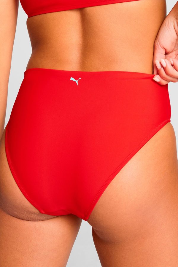 Puma Bikinibroekje High Waist Brief Rood-L