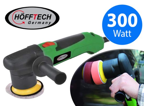 Höfftech excentrische polijstmachine - 300W inclusief pads