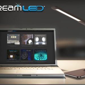 Dreamled LED Bureaulamp - Dimbaar - Bruin/Zwart Lederen Look