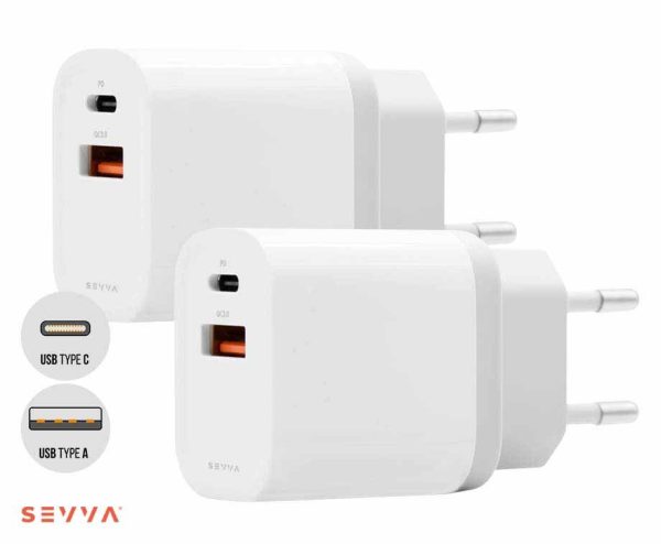 SEVVA® 2-Pack Universele Snellader