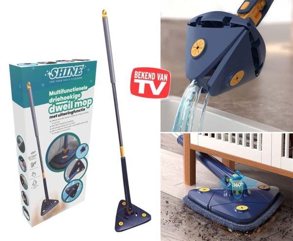 Shine Telescopische Triangle Mop