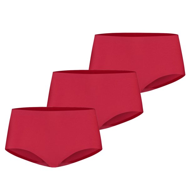 Ten Cate Secrets Midi Slip 3-pack Rood