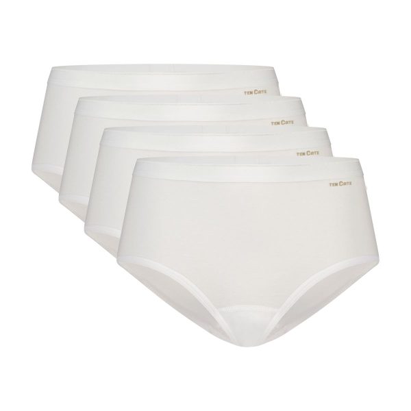 Ten Cate Basics Midi Slip 4-pack Wit
