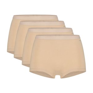 Ten Cate Basics Organic Cotton Stretch Short 4-pack Beige-M