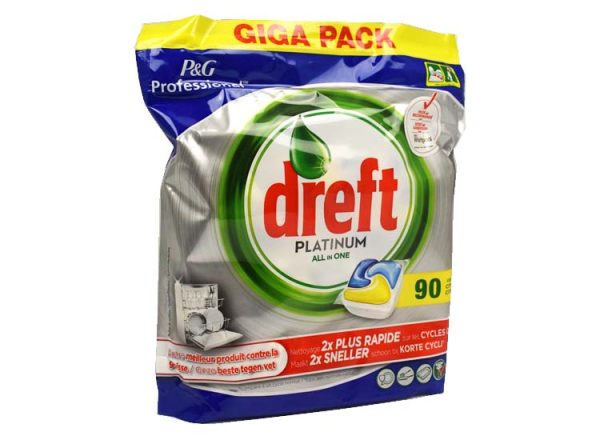 Dreft Original All in One Lemon Vaatwastabletten - 90 stuks