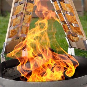 HI Zalmplank - RVS frames - Visgrillhouders 2 stuks - 44 x 15,5 x 1,5 cm