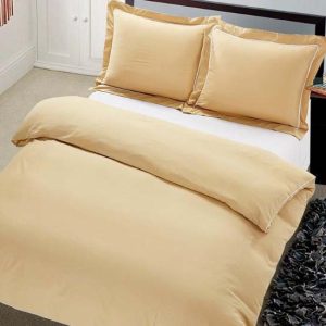 Hotel Home Collection Dekbedovertrek London - 240 x 220 cm - Zand