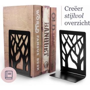 Fedec Boekensteun - Set van 2 - Boekenstandaard