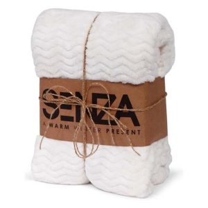 SENZA Teddy plaid - Deken - Hoogpolig - Anti-allergisch - Wit - 160 x 120 cm
