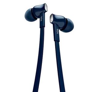 TCL earphones platte kabel met microfoon - blauw